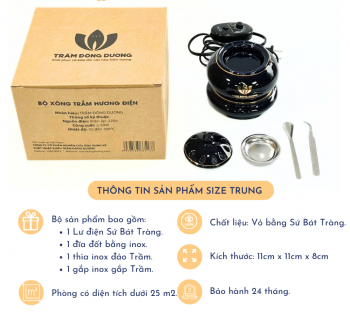 Khay gỗ tròn đựng bát đĩa thắp hương